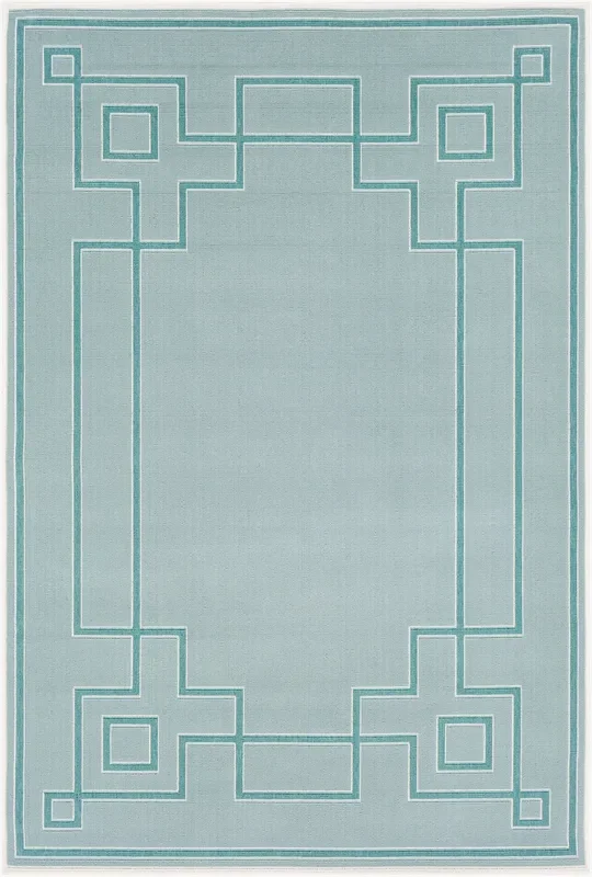 Alfresco ALF-9655 7ft Square Machine Woven Indoor/Outdoor Area Rug