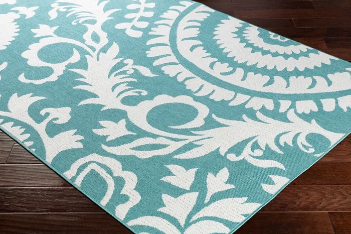 Alfresco ALF-9659 12ft Runner Machine Woven Indoor/Outdoor Runner Rug