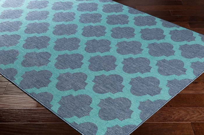 Alfresco ALF-9663 9ft Round Machine Woven Indoor/Outdoor Area Rug