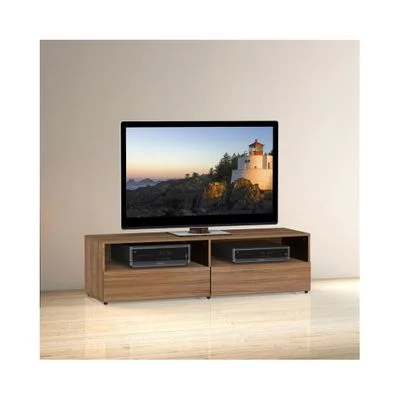 Alizee 60” TV Stand – 2 Open Shelves, 2 Drawers – Nexera Furniture