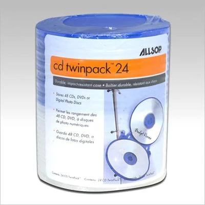 Allsop Blue / Clear CD Twin Pack 24 Cases