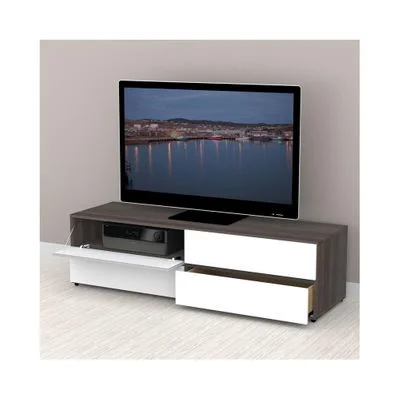Allure 60” TV Stand – 2 Flip Doors, 2 Drawers – Nexera Furniture