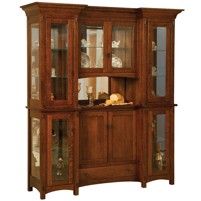 Alvada 4 Door Amish Buffet & Optional Hutch