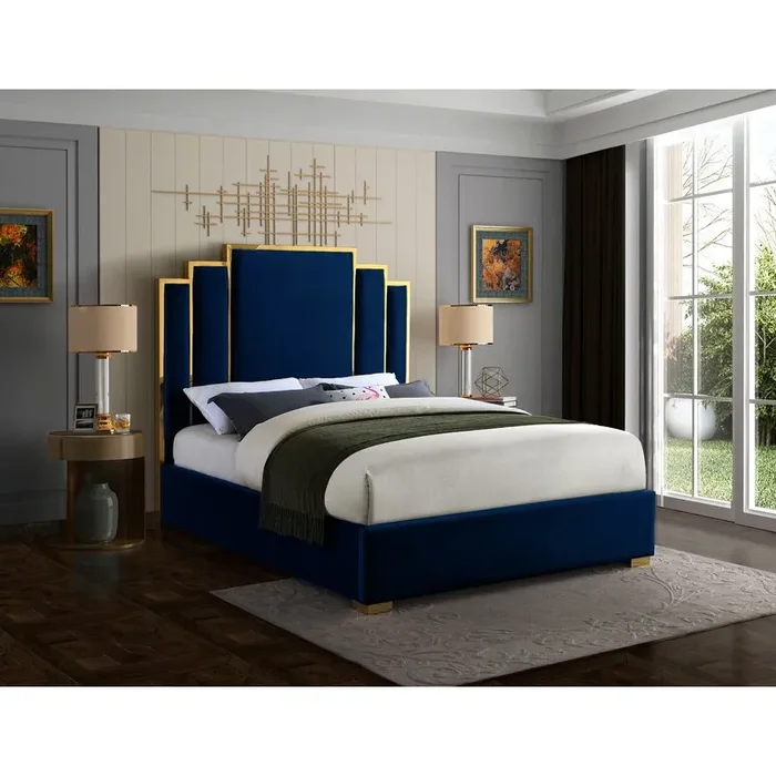 Amaia Velvet Upholstered QUEEN headboard ONLY K6845
