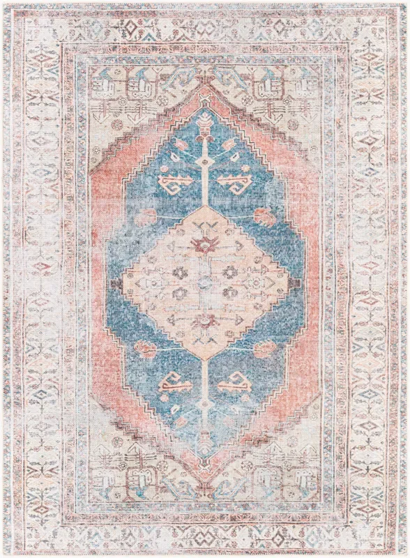 Amelie AML-2329 5′ x 7′ Machine Woven Washable Area Rug