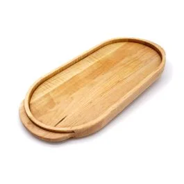 American Made Solid Maple Wood Oval Serving Tray
