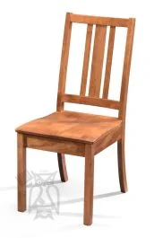 Amish Crafted Solid Maple Wood Bradley Side Chair in Toffee Finish
