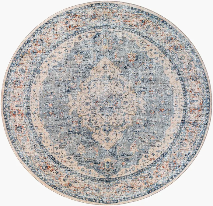 Amore AMO-2312 8ft Round Machine Woven Area Rug
