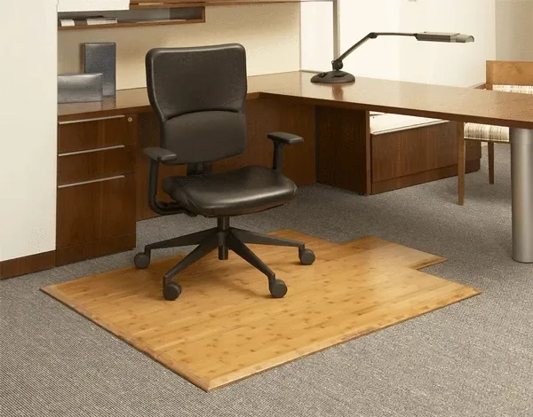 Anji Mountain Bamboo Rug, Co. Bamboo Desk Chair Mat AMB0500-1013 Natural Rug