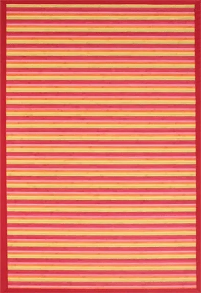 Anji Mountain Bamboo Rug, Co. Contemporary AMB0035 Rainbow Rug