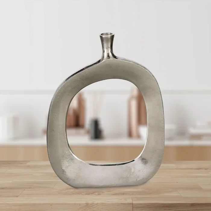 Ankarefo Round Silver Vase