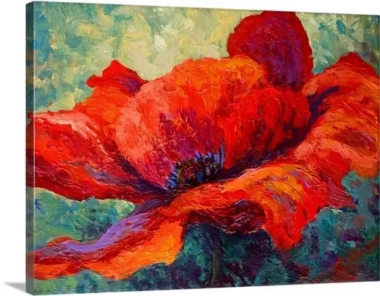 Ankita Marion Rose Wrapped Canvas