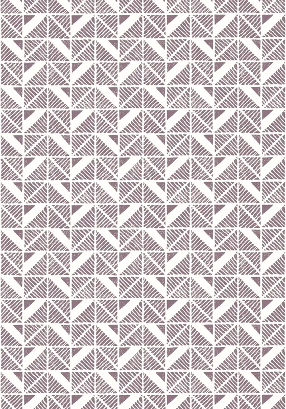 Anna French AT23116 BLOOMSBURY SQUARE Plum Wallpaper