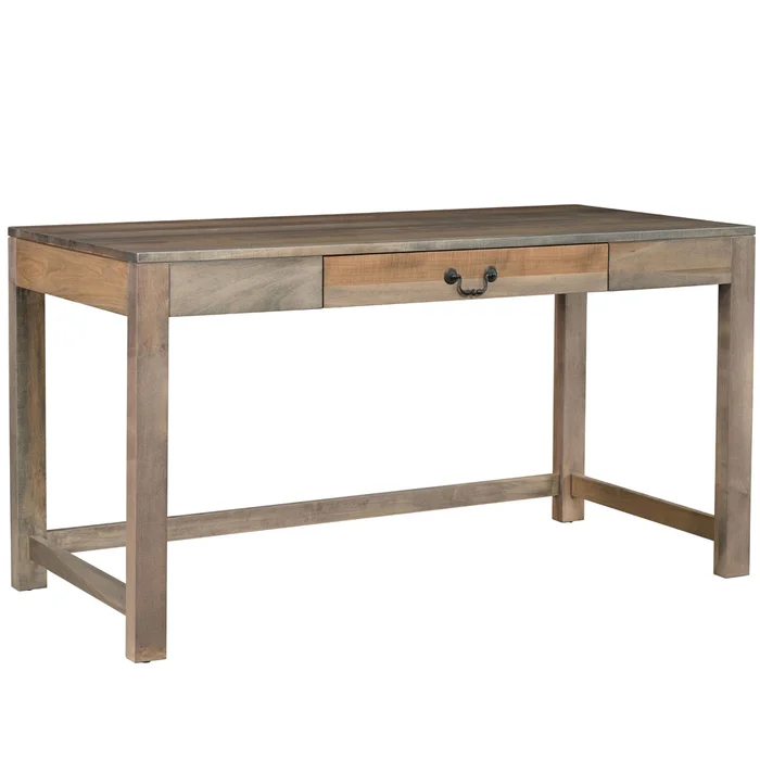 Anton Solid Wood Modern Writing Table with Drawer