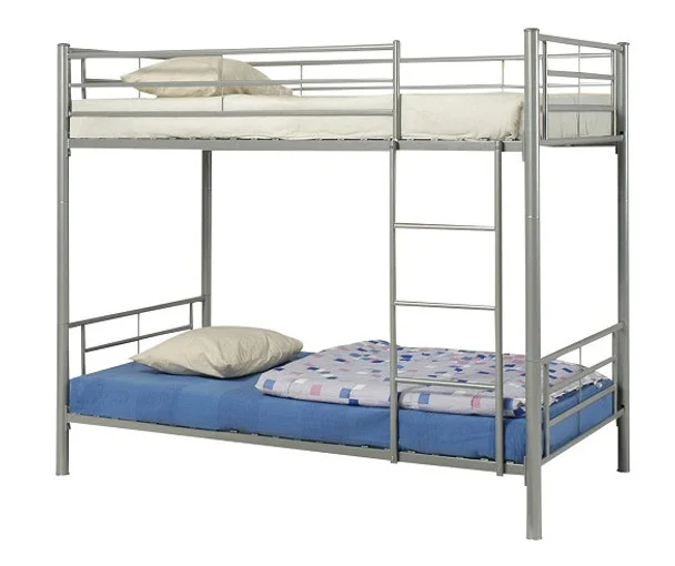 Apollo Silver Twin Size Metal Frame Bunk Beds