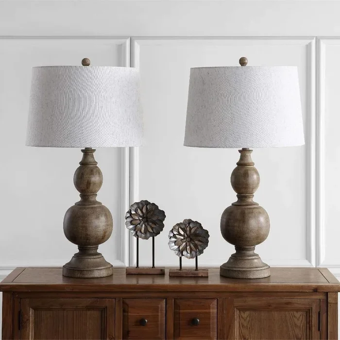 Aracaeli Table Lamp with Off-White Shade (Set of 2) #LX4096