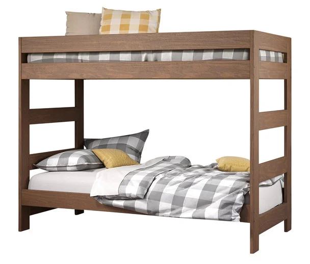 Arlington Mahogany Brown Twin Bunk Beds