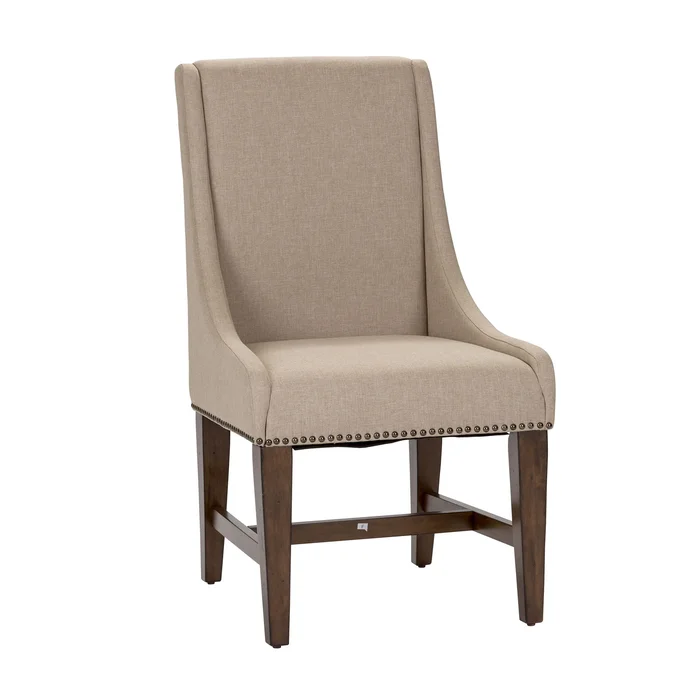 Armand – Upholstered Side Chair – Beige