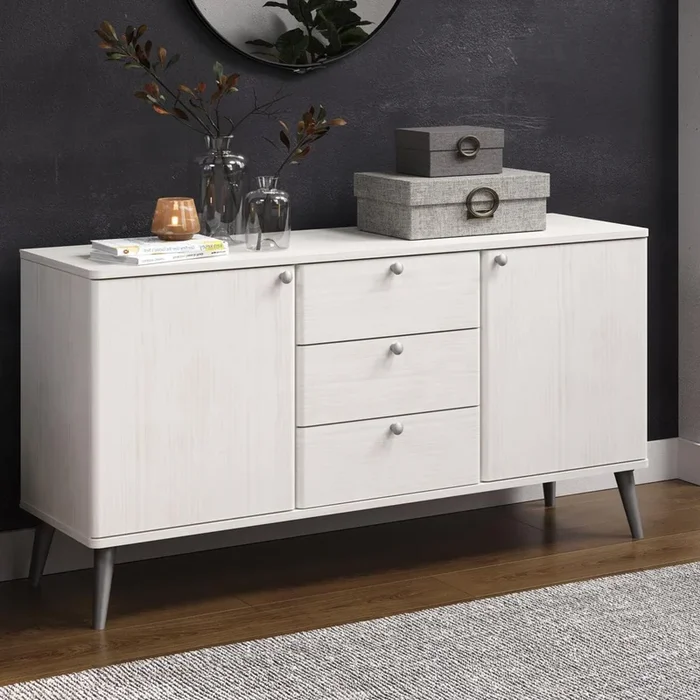 Augusta Curved 2 Door 3 Drawer Sideboard