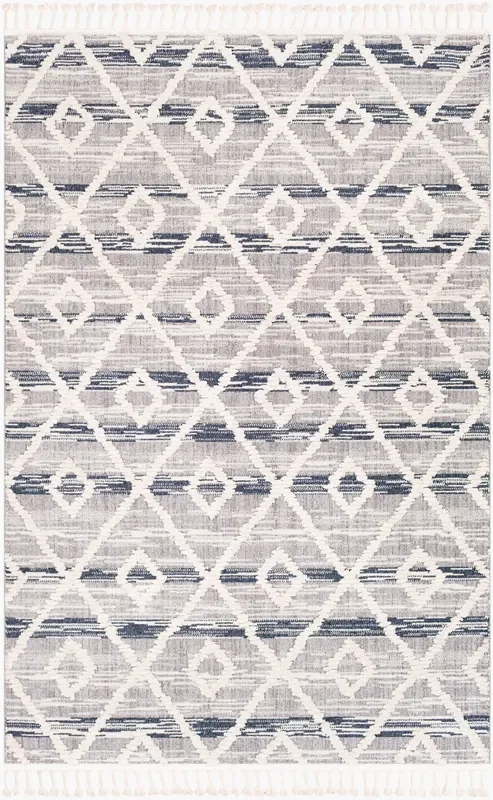 Azilal AZI-2301 5′ x 7′ Machine Woven Area Rug