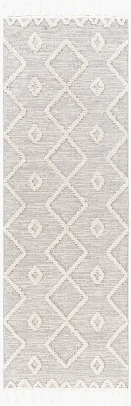 Azilal AZI-2314 7ft Runner Machine Woven Runner Rug