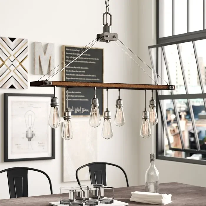 Baez 7-Light Rectangle Chandelier #SA456