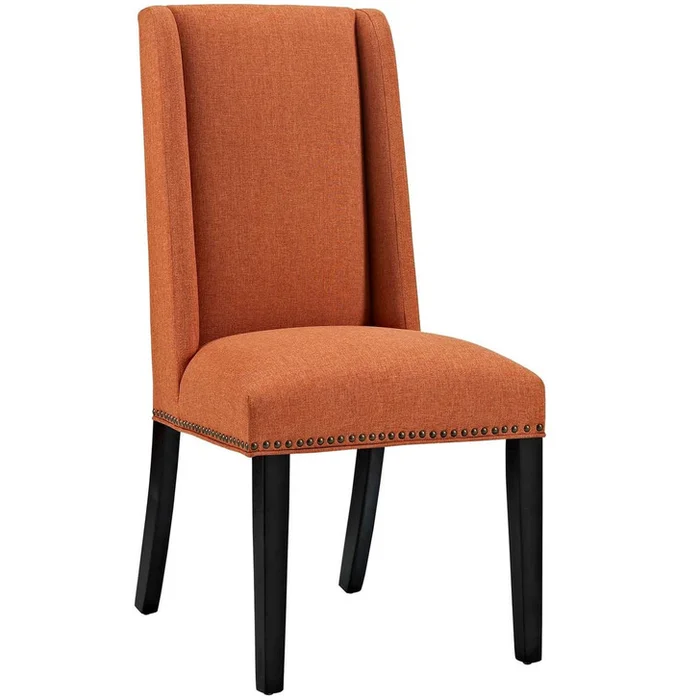 Baron Fabric Dining Chair, Orange, Plastic 10796