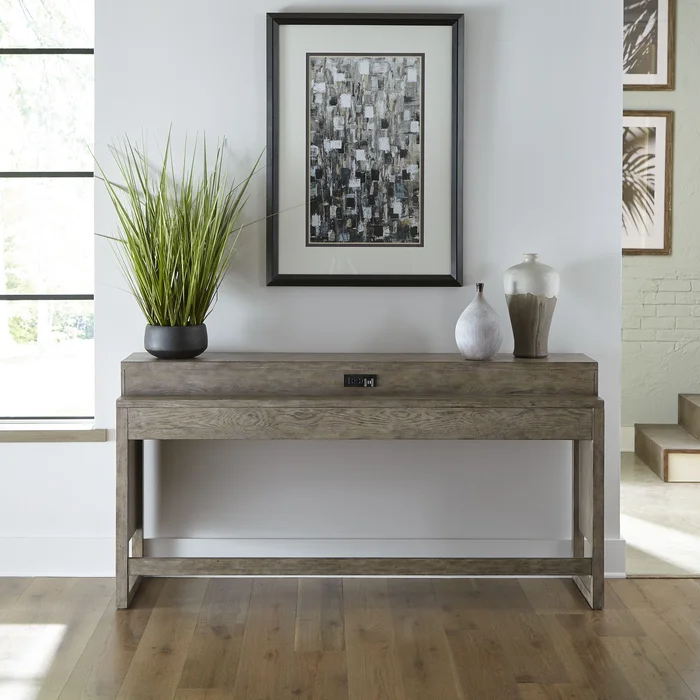 Bartlett Field – Console Bar Table – Gray