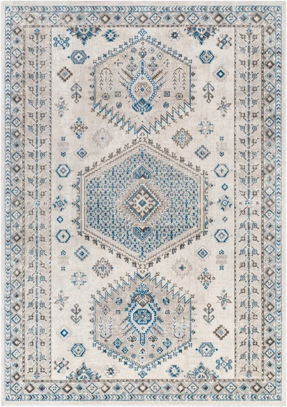 Basel BOS-2300 7ft Runner Machine Woven Runner Rug