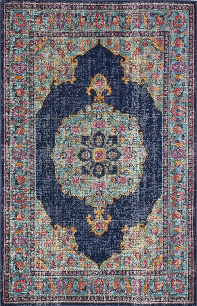 Bashian Heritage Z040A Dark Blue Rug