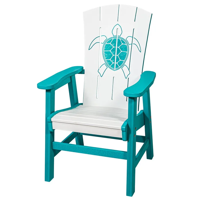 Bayside Adirondack Dining Chairs with Custom Engraving (Set of 2: Balcony & Bar Height Options)