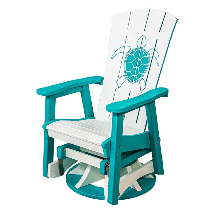 Bayside Adirondack Swivel Glider with Custom Engraving