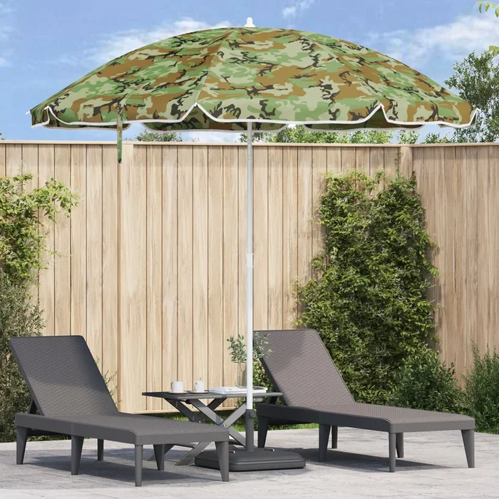 Beach Parasol With Aluminium Pole Camouflage 300 Cm