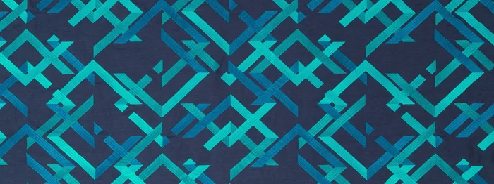 Beacon Hill Abstract Fret | Navy Drapery – 247703