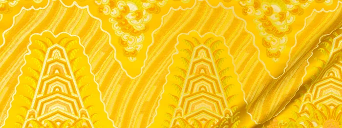 Beacon Hill Silk Ocean | Yellow Drapery – 234669