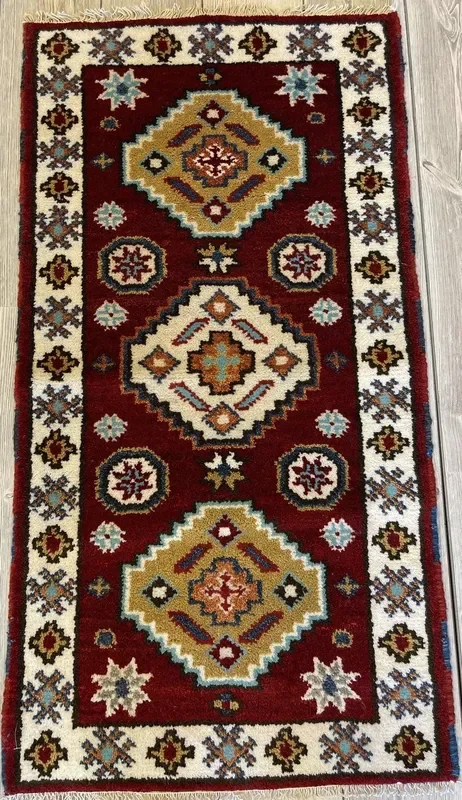 Beautiful Kazak Caucasian 2×4 Runner Rug