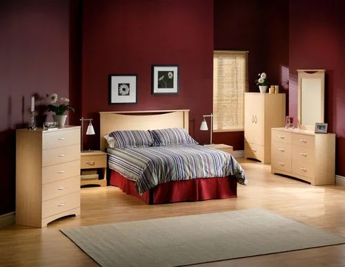 Bedroom Furniture Set in Natural Maple – South Shore Furniture – 3113-BSET