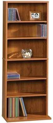 Beginnings Multimedia Storage Tower Pecan – Sauder Furniture – 409022