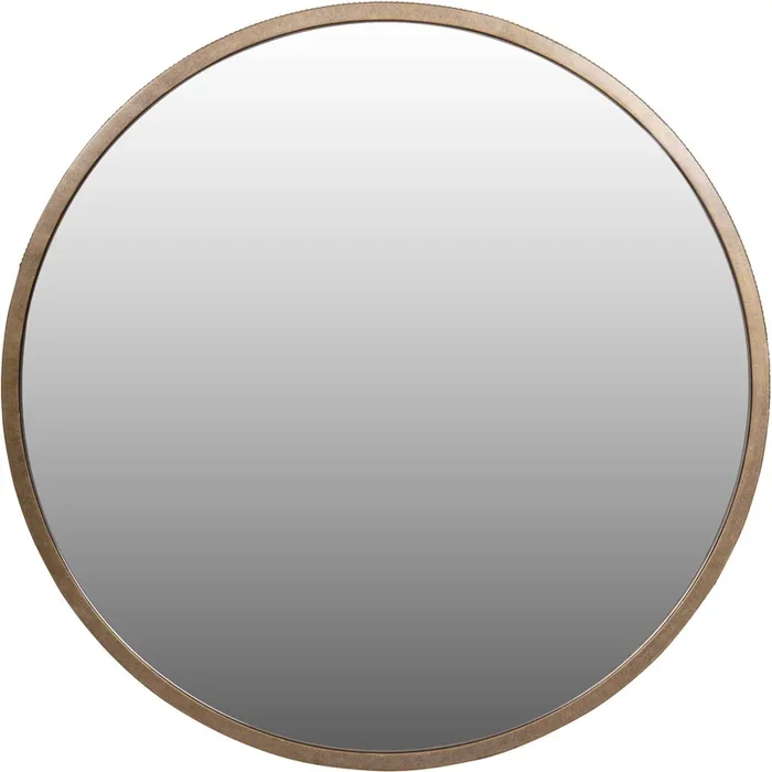 Belvedere Aged Gold Round Mirror 80cm