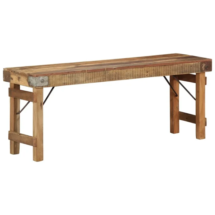 Bench 110X35X46 Cm Solid Wood Reclaimed