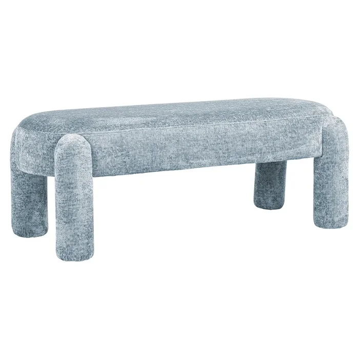 Bench Holly light blue chenille (Bergen 602 Light blue Chenille)- Richmond Interiors – Please message to discuss pricing & availability before purchase