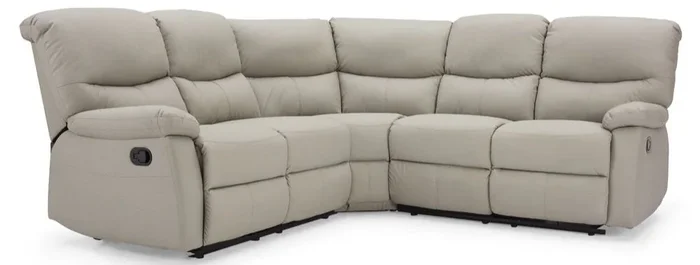 Benji Faux Leather Electric Recliner Corner Sofa
