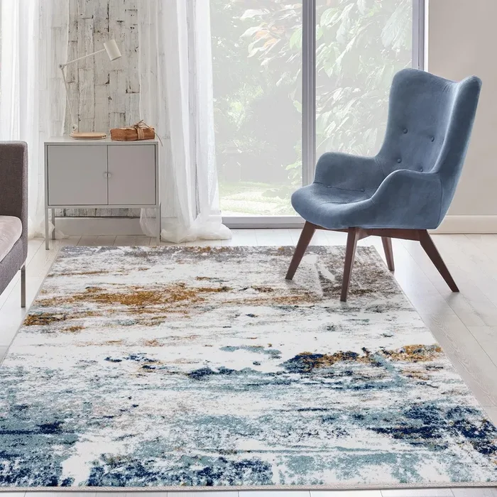 Beverly 1090 Coastal Abstract Area Rug