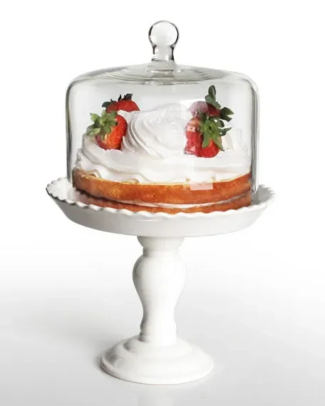 Bianca Pedestal Cake Plate with Lid (#997)