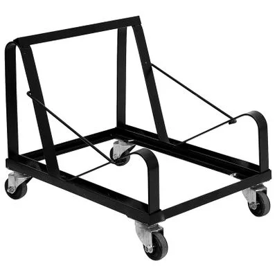 Big and Tall Black Steel Stack Chair Dolly – XU-MC168-DOLLY-GG