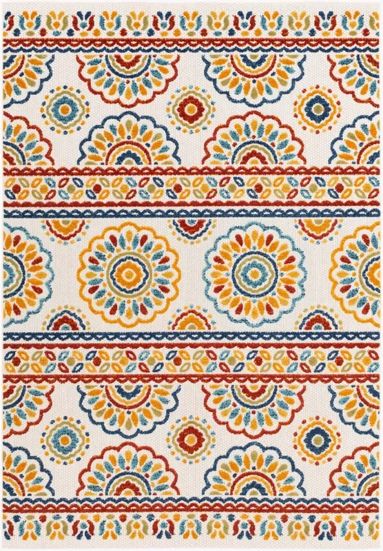 Big Sur BSR-2307 5′ x 7′ Machine Woven Indoor/Outdoor Area Rug