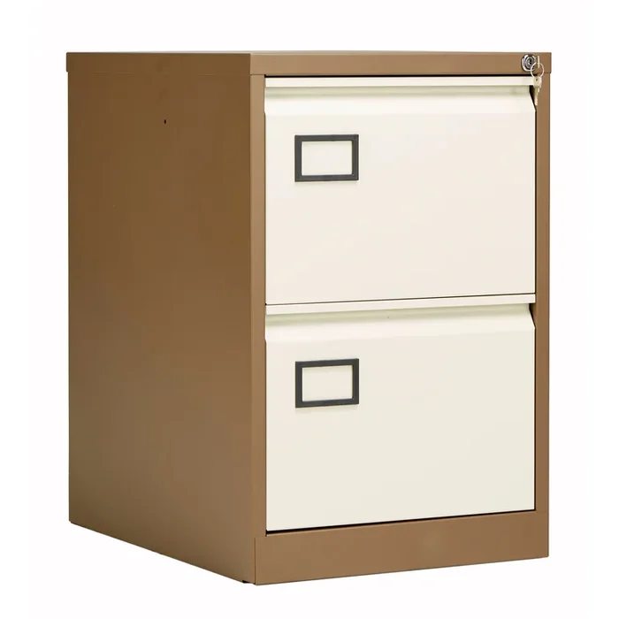 Bisley Contract Steel Filing Cabinet – Coffee & Cream
