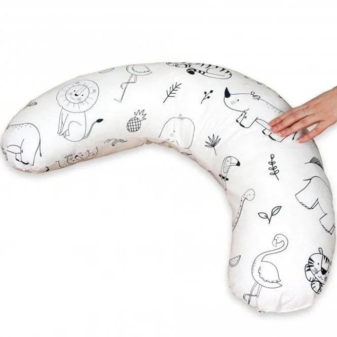 Black & White Animal Print Tummy Time Arch Pillow