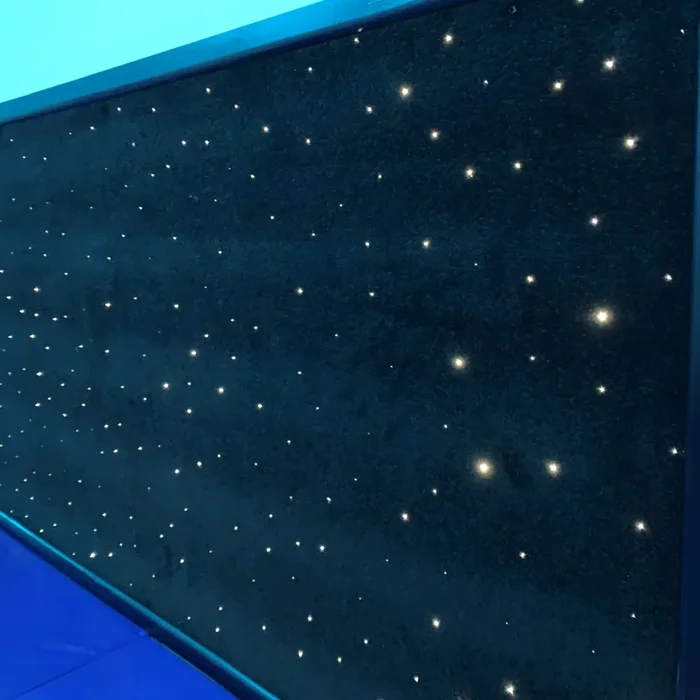 Black Fibre Optic Wall Carpet