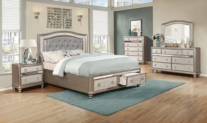 BLING BEDROOM SETS 204180KW-S4